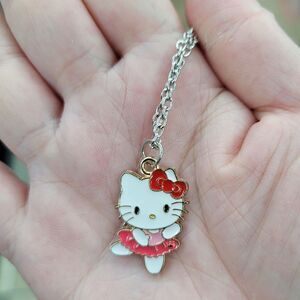 Brand New Hello Kitty Dance Silver Necklace